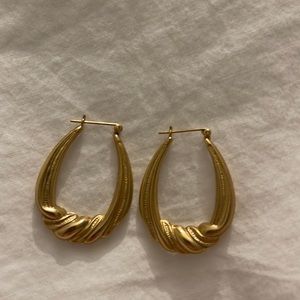 Vintage Gold Hoops